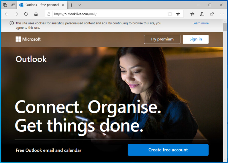 outlook account sign in