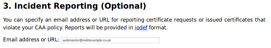 CAA - Incident Reporting