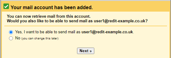 GMail - Import added